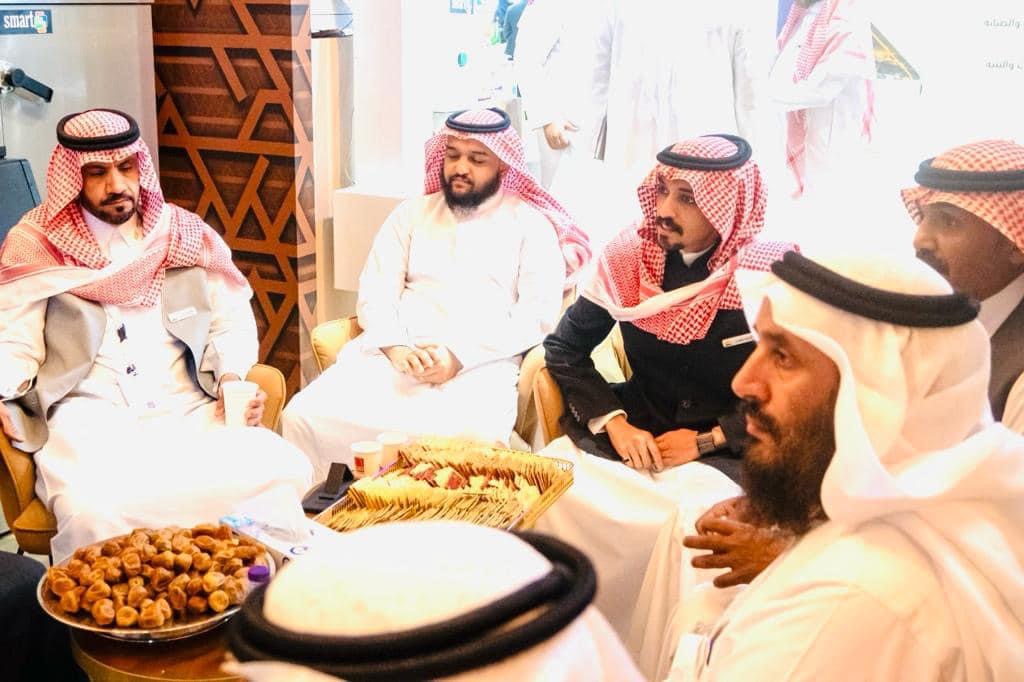 سعادة الدكتور منصور ابو خنجر يستقبل الشريف سهيل ومرافقيه 