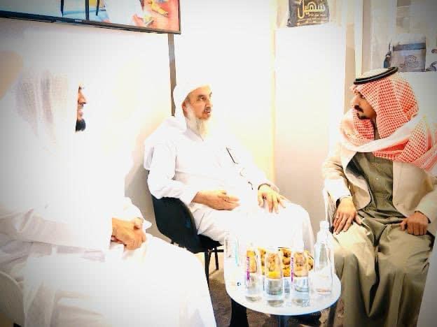 الشريف سهيل يستقبل الشيخ ابراهيم المزيني والدكتور عبدالله المويهي 